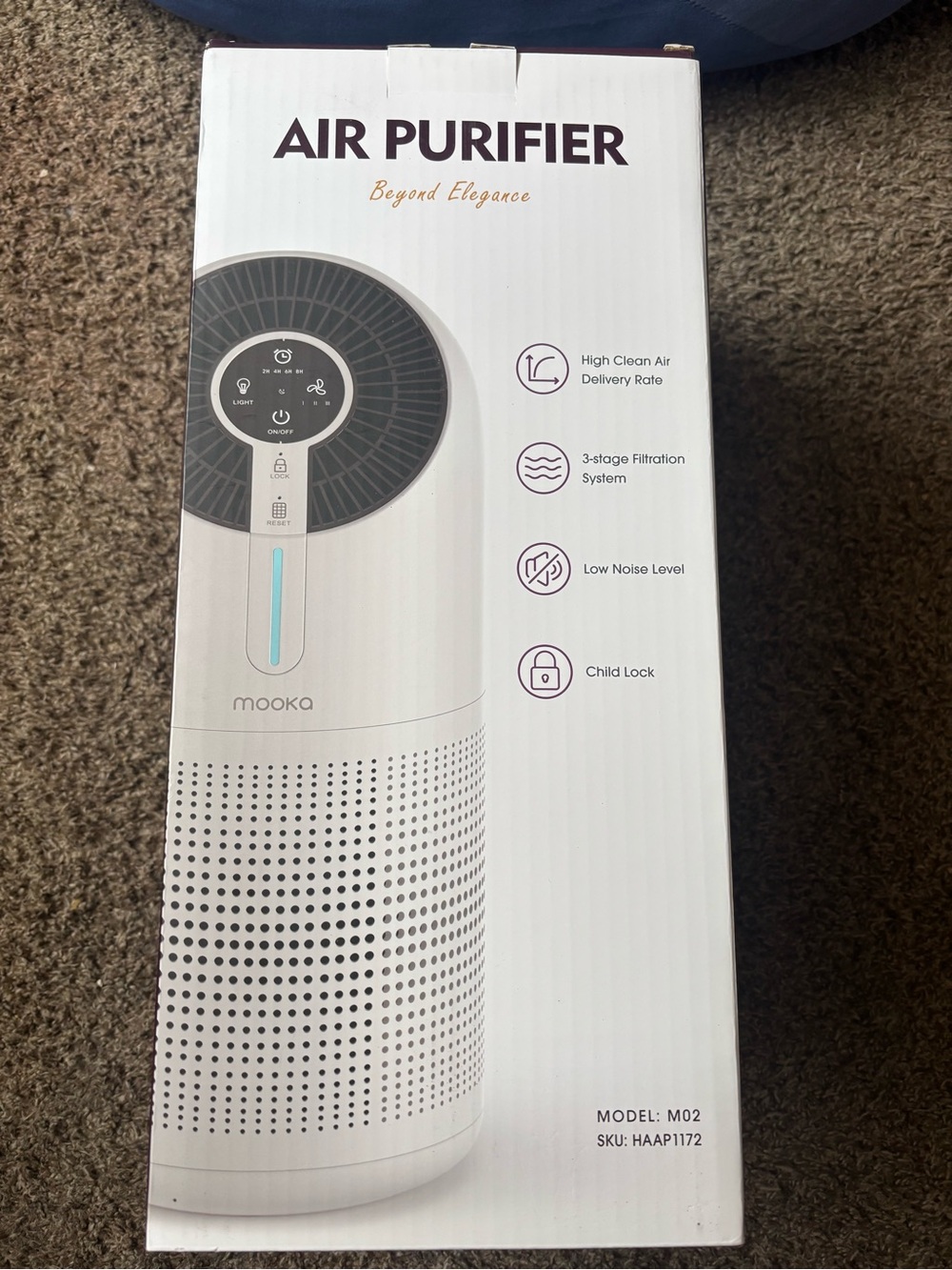 Mooka White Air Purifier - Model M02